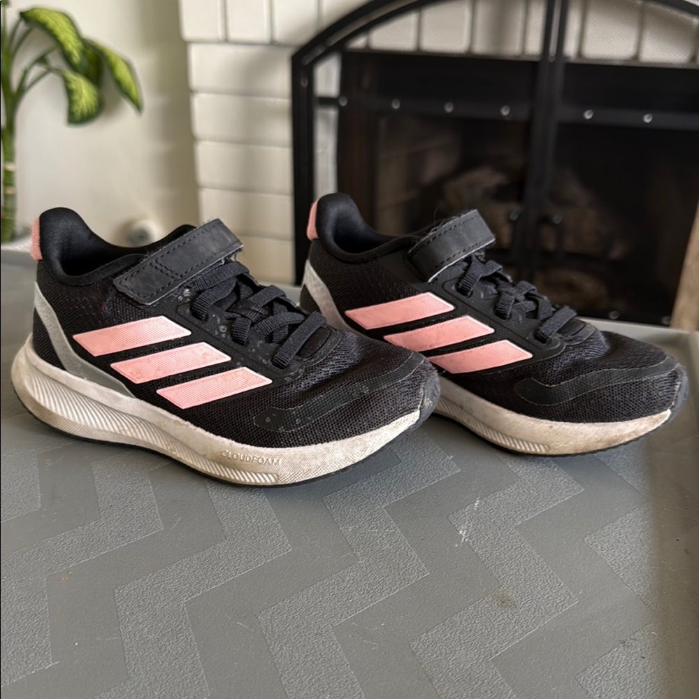 Adidas Black and Pink Sneakers Toddler size 11